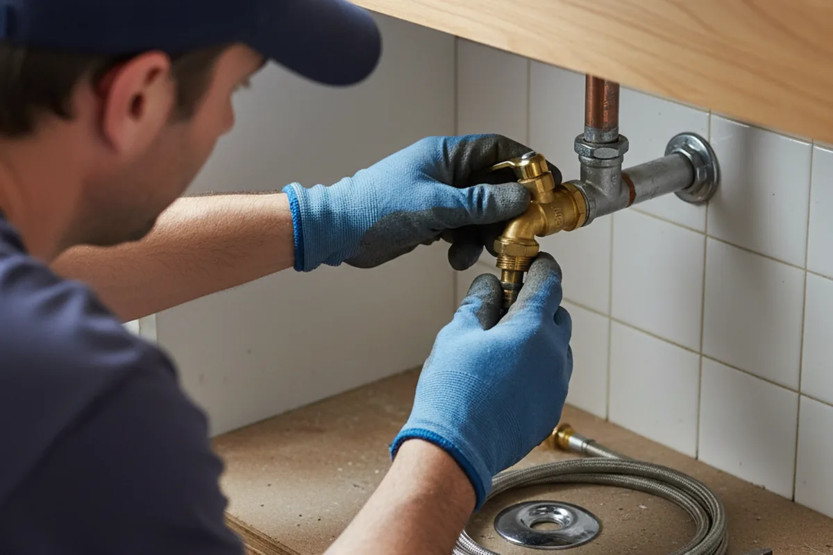 Shutoff valve and fitting work during Repiping in Shamrock